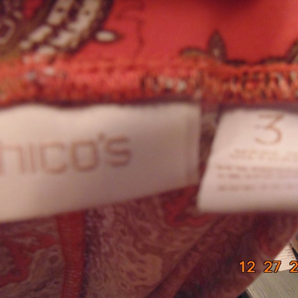 EUC Chico's wide leg pants, Size 3 /16-18 - Picture 2 of 2